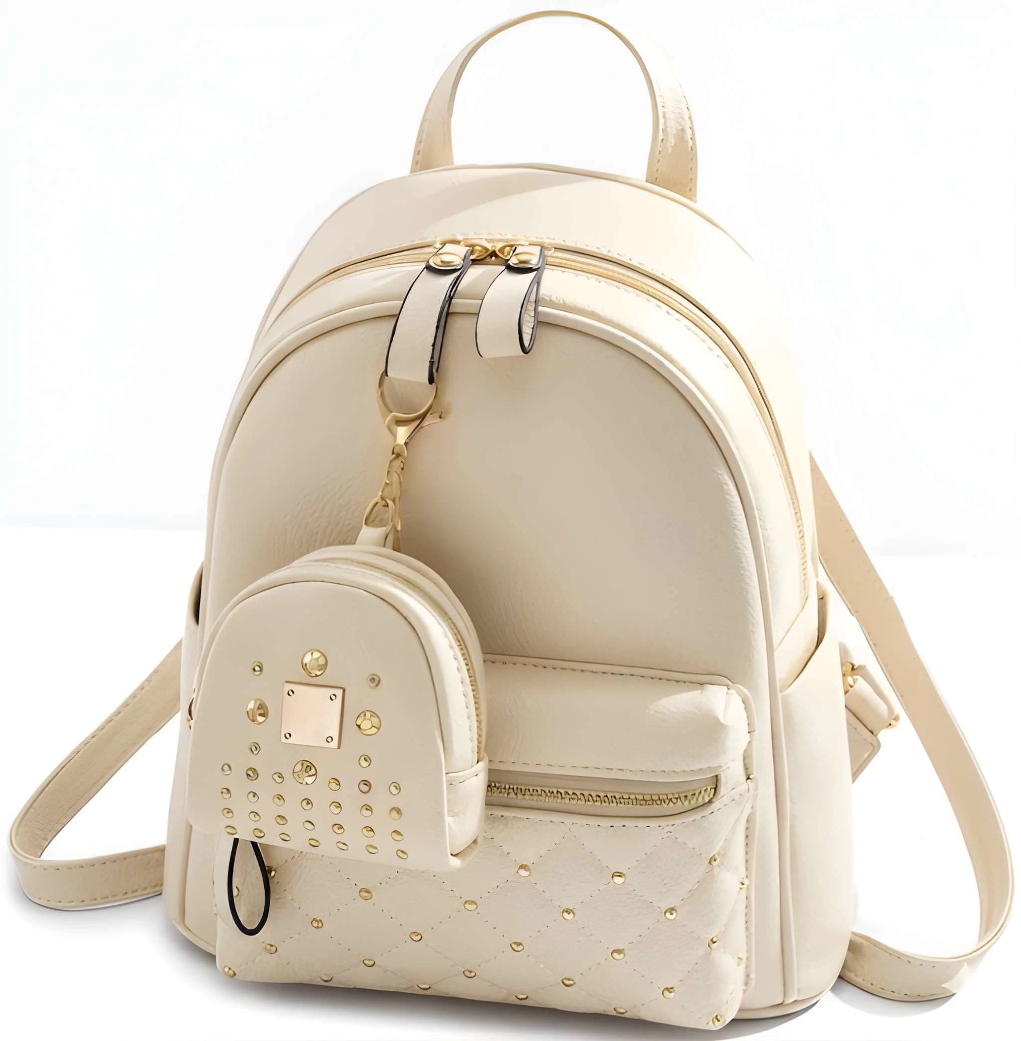 Latest Trendy Women’s Pink Backpack | Lightweight & Durable PU Leather School/College Bag|Adjustable